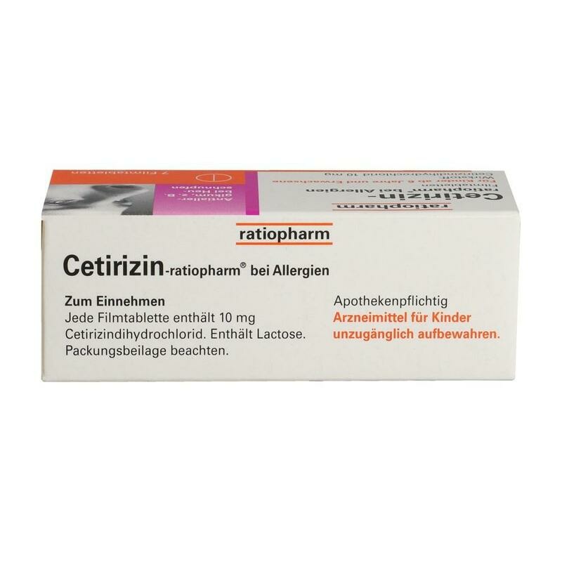 CETIRIZIN-ratiopharm bei Allergien 10 mg Filmtabl.