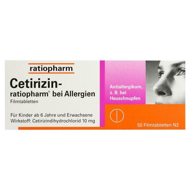 CETIRIZIN-ratiopharm bei Allergien 10 mg Filmtabl.
