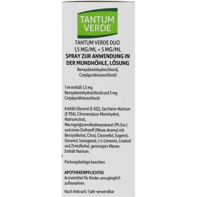 TANTUM VERDE duo 1,5mg/ml+5mg/ml Spray Anw.Mundhö.